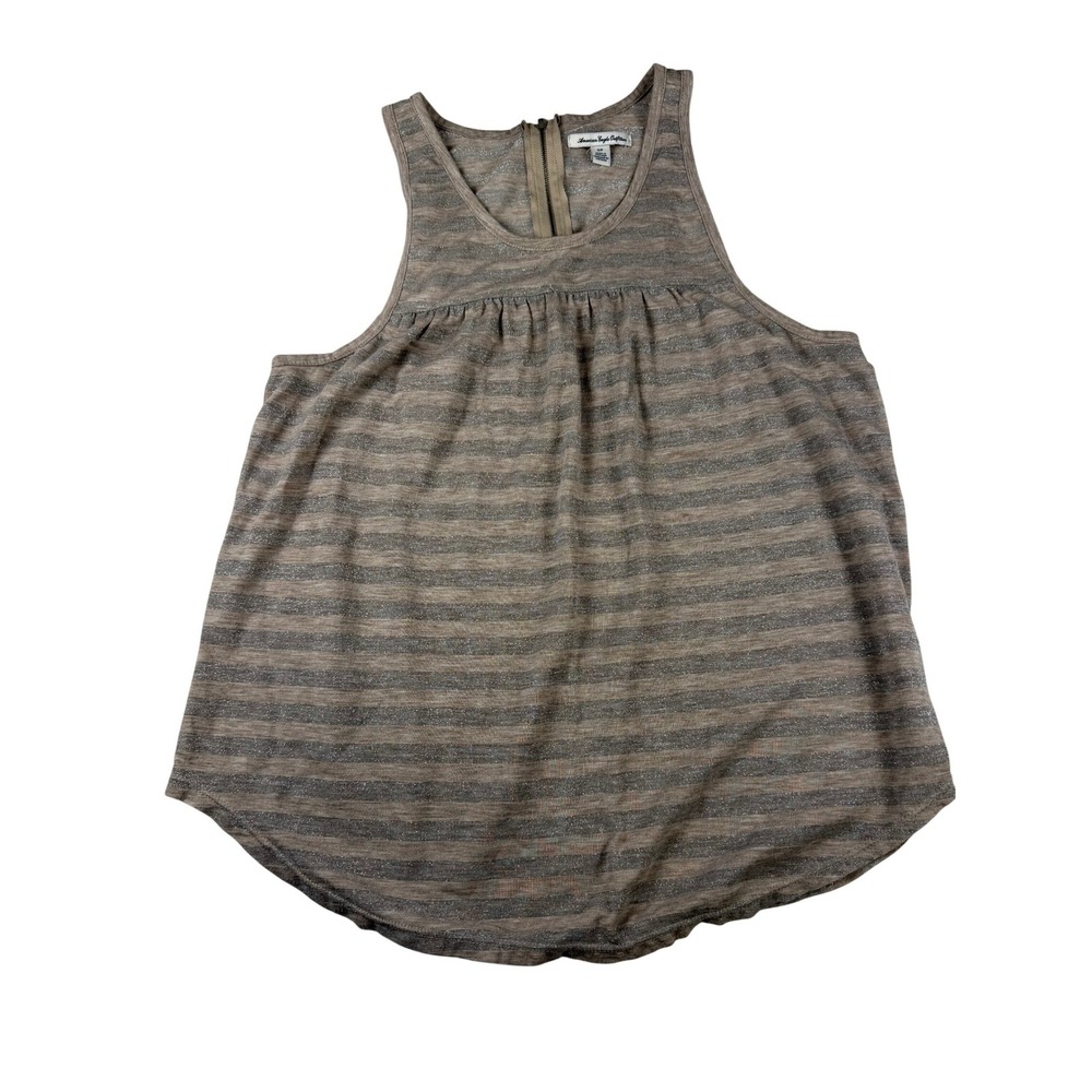 American Eagle Back Zip Tank Top Women's Small Sleeveless‎ Textured Blush